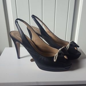 Valentino Garavani peep toe pumps